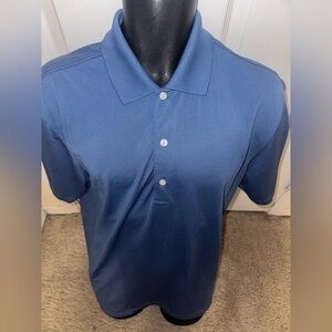 Men’s used play dry Greg Norman collection size M medium blue golf shirt polo